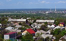 Photo of Lysychansk, twin city of Sievierodonetsk that was the last city in the oblast to be captured by Russian forces during its invasion