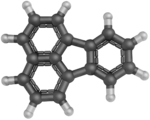 Ball-and-stick model of fluoranthene