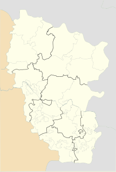 Map of Luhansk Oblast in Ukraine with de facto pre-2020 administrative divisions