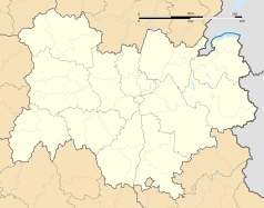 Mapa konturowa regionu Owernia-Rodan-Alpy, po prawej znajduje się punkt z opisem „Loisieux”