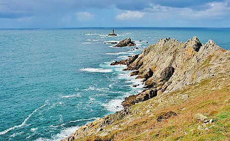 Pointe du Raz, extrême ouest de la France.