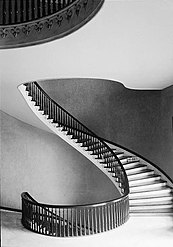 Helical stairway in the Alabama State Capitol