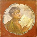 Image 1Roman portraiture fresco of a young man with a papyrus scroll, from Herculaneum, 1st century AD (from History of education)