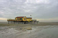 Strandpaviljoen Paal 3 aan de noordzijde van het eiland