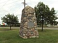 An obelisk, located on the battlefield grounds, commemorates the victims of the Battle of Frenchtown.