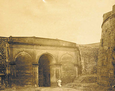 Old Fort Gate of Bangalore (1883), by Albert Thomas Watson PENN (1849–1924)