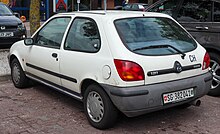 Mazda 121 3-door hatchback (pre-facelift; post-1997 logo)