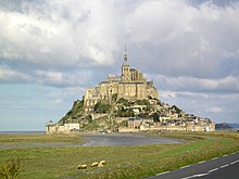 Photo de l'Abbaye du Mont-Saint-Michel en 2005.