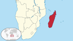 Location of Madagaskar