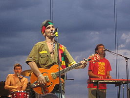 Manu Chao tijdens het Sasquatch Music Festival.